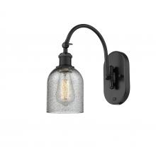  518-1W-BK-G257 - Caledonia - 1 Light - 5 inch - Matte Black - Sconce