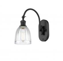  518-1W-BK-G442 - Brookfield - 1 Light - 6 inch - Matte Black - Sconce