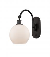  518-1W-OB-G121-8 - Athens - 1 Light - 8 inch - Oil Rubbed Bronze - Sconce