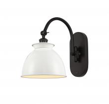  518-1W-OB-M14-W - Adirondack - 1 Light - 8 inch - Oil Rubbed Bronze - Sconce