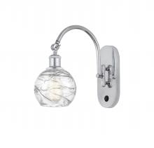 Innovations Lighting 518-1W-PC-G1213-6-LED - Athens Deco Swirl - 1 Light - 6 inch - Polished Chrome - Adjustable Swing Arm