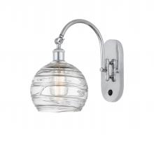 Innovations Lighting 518-1W-PC-G1213-8-LED - Athens Deco Swirl - 1 Light - 8 inch - Polished Chrome - Adjustable Swing Arm