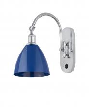 Innovations Lighting 518-1W-PC-MBD-75-BL-LED - Plymouth - 1 Light - 8 inch - Polished Chrome - Adjustable Swing Arm