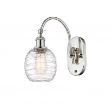  518-1W-PN-G1013 - Belfast - 1 Light - 6 inch - Polished Nickel - Sconce