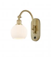 Innovations Lighting 518-1W-SG-G121-6-LED - Athens - 1 Light - 6 inch - Satin Gold - Adjustable Swing Arm