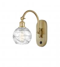  518-1W-SG-G1213-6 - Athens Deco Swirl - 1 Light - 6 inch - Satin Gold - Sconce