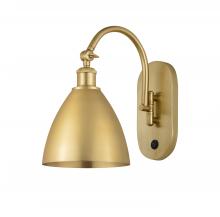  518-1W-SG-MBD-75-SG - Bristol - 1 Light - 8 inch - Satin Gold - Sconce