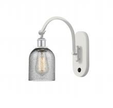  518-1W-WPC-G257 - Caledonia - 1 Light - 5 inch - White Polished Chrome - Sconce