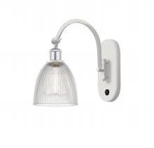  518-1W-WPC-G382 - Castile - 1 Light - 6 inch - White Polished Chrome - Sconce