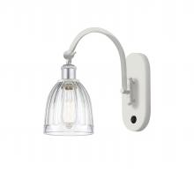  518-1W-WPC-G442 - Brookfield - 1 Light - 6 inch - White Polished Chrome - Sconce