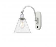  518-1W-WPC-GBC-84 - Berkshire - 1 Light - 8 inch - White Polished Chrome - Sconce