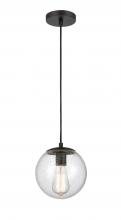  608-BK-SDY-LED - Tolland - 1 Light - 8 inch - Matte Black - Cord hung - Mini Pendant