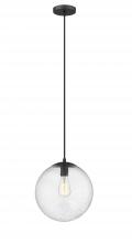  612-BK-SDY - Tolland - 1 Light - 12 inch - Matte Black - Cord hung - Mini Pendant