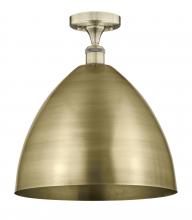  616-1F-AB-MBD-16-AB - Bristol - 1 Light - 16 inch - Antique Brass - Semi-Flush Mount