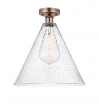  616-1F-AC-GBC-164 - Berkshire - 1 Light - 16 inch - Antique Copper - Semi-Flush Mount