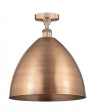  616-1F-AC-MBD-16-AC - Bristol - 1 Light - 16 inch - Antique Copper - Semi-Flush Mount