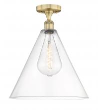  616-1F-BB-GBC-162 - Berkshire - 1 Light - 16 inch - Brushed Brass - Semi-Flush Mount