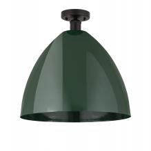  616-1F-OB-MBD-16-GR - Plymouth - 1 Light - 16 inch - Oil Rubbed Bronze - Semi-Flush Mount