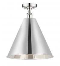  616-1F-PC-MBC-16-PC - Berkshire - 1 Light - 16 inch - Polished Chrome - Semi-Flush Mount