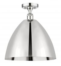  616-1F-PC-MBD-16-PC - Bristol - 1 Light - 16 inch - Polished Chrome - Semi-Flush Mount