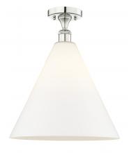  616-1F-PN-GBC-161 - Berkshire - 1 Light - 16 inch - Polished Nickel - Semi-Flush Mount