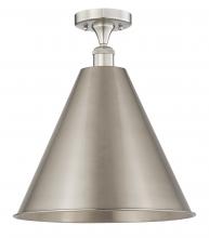  616-1F-SN-MBC-16-SN - Berkshire - 1 Light - 16 inch - Brushed Satin Nickel - Semi-Flush Mount