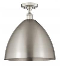  616-1F-SN-MBD-16-SN - Bristol - 1 Light - 16 inch - Brushed Satin Nickel - Semi-Flush Mount