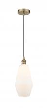  616-1P-AB-G651-7-LED - Cindyrella - 1 Light - 7 inch - Antique Brass - Cord hung - Mini Pendant