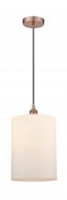  616-1P-AC-G111-L - Cobbleskill - 1 Light - 9 inch - Antique Copper - Cord hung - Mini Pendant