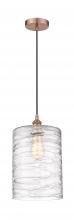  616-1P-AC-G1113-L - Cobbleskill - 1 Light - 9 inch - Antique Copper - Cord hung - Mini Pendant