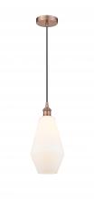 Innovations Lighting 616-1P-AC-G651-7-LED - Cindyrella - 1 Light - 7 inch - Antique Copper - Cord hung - Mini Pendant