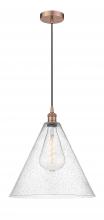  616-1P-AC-GBC-164 - Berkshire - 1 Light - 16 inch - Antique Copper - Cord hung - Pendant