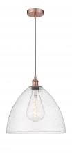  616-1P-AC-GBD-164 - Bristol - 1 Light - 16 inch - Antique Copper - Cord hung - Pendant