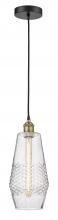  616-1P-BAB-G684-7 - Windham - 1 Light - 7 inch - Black Antique Brass - Cord hung - Mini Pendant