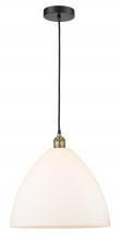  616-1P-BAB-GBD-161 - Bristol - 1 Light - 16 inch - Black Antique Brass - Cord hung - Pendant