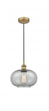  616-1P-BB-G247-LED - Gorham - 1 Light - 10 inch - Brushed Brass - Cord hung - Mini Pendant