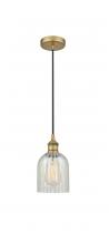  616-1P-BB-G2511 - Caledonia - 1 Light - 5 inch - Brushed Brass - Cord hung - Mini Pendant