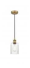  616-1P-BB-G342 - Hadley - 1 Light - 5 inch - Brushed Brass - Cord hung - Mini Pendant