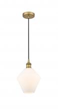  616-1P-BB-G651-8 - Cindyrella - 1 Light - 8 inch - Brushed Brass - Cord hung - Mini Pendant