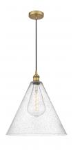  616-1P-BB-GBC-164 - Berkshire - 1 Light - 16 inch - Brushed Brass - Cord hung - Pendant