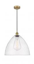  616-1P-BB-GBD-164 - Bristol - 1 Light - 16 inch - Brushed Brass - Cord hung - Pendant