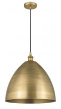  616-1P-BB-MBD-16-BB - Bristol - 1 Light - 16 inch - Brushed Brass - Cord hung - Mini Pendant