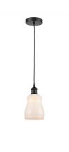  616-1P-BK-G391-LED - Ellery - 1 Light - 5 inch - Matte Black - Cord hung - Mini Pendant