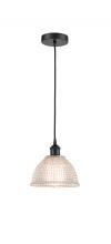  616-1P-BK-G422-LED - Arietta - 1 Light - 8 inch - Matte Black - Cord hung - Mini Pendant