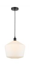 Innovations Lighting 616-1P-BK-G651-12-LED - Cindyrella - 1 Light - 12 inch - Matte Black - Cord hung - Mini Pendant