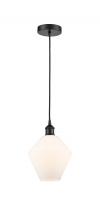 Innovations Lighting 616-1P-BK-G651-8-LED - Cindyrella - 1 Light - 8 inch - Matte Black - Cord hung - Mini Pendant