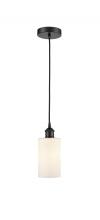  616-1P-BK-G801-LED - Clymer - 1 Light - 4 inch - Matte Black - Cord hung - Mini Pendant