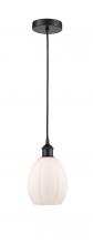  616-1P-BK-G81-LED - Eaton - 1 Light - 6 inch - Matte Black - Cord hung - Mini Pendant