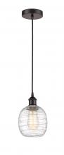 Innovations Lighting 616-1P-OB-G1013-LED - Belfast - 1 Light - 6 inch - Oil Rubbed Bronze - Cord hung - Mini Pendant