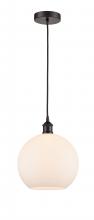 Innovations Lighting 616-1P-OB-G121-10-LED - Athens - 1 Light - 10 inch - Oil Rubbed Bronze - Cord hung - Mini Pendant